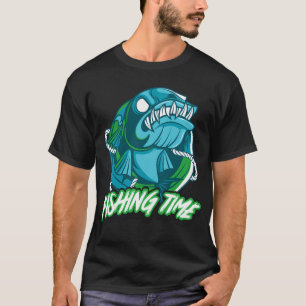 T-shirt Pêche à la perche pleine de dictons Pêcheur Pêche