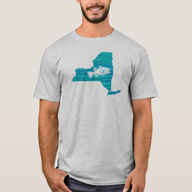 T-shirt Pêche à la vague de New York (Devant)