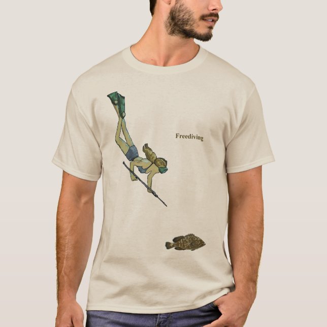 T-shirt Pêche à la vitesse Femme qui se débrouille avec un (Devant)