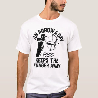 T-shirt Pêche à l'arc | Une flèche par jour éloigne la fai