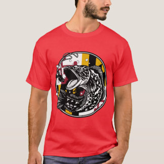 T-shirt Pêche à tête de serpent Maryland surdimensionné