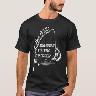T-shirt Pêche Académie Cool J'ai O F D Pêche Obsessive