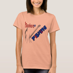T-shirt Pêche Amusante Accrochée À La Pêche