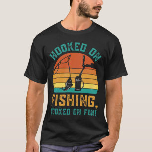 T-shirt Pêche Amusante Accrochée À La Pêche