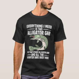 T-shirt Pêche amusante d'Alligator Gar 1