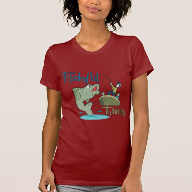 T-shirt Pêche amusante - Pensée pêche (Devant)