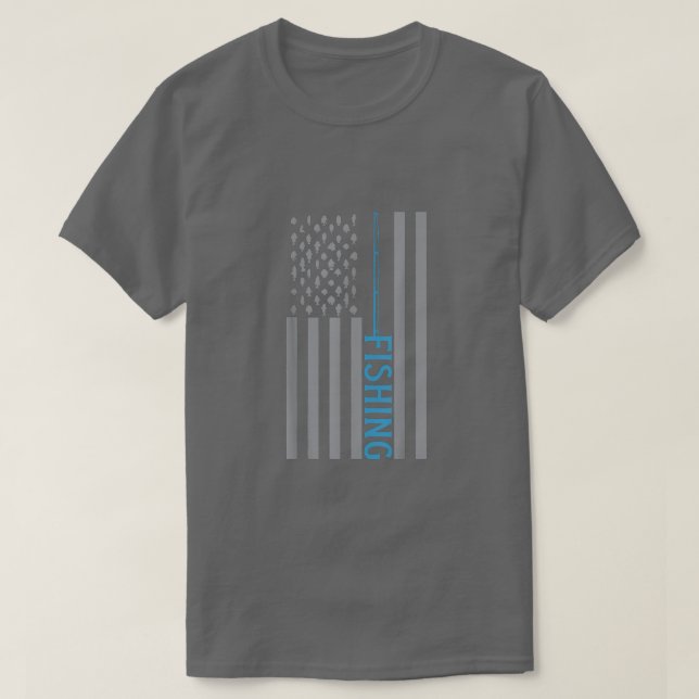 T-shirt Pêche amusante pour hommes Master Baiter Us Drapea (Design devant)