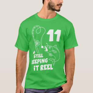 T-shirt Pêche Anniversaire 11ème Anniversaire Fisher Anniv