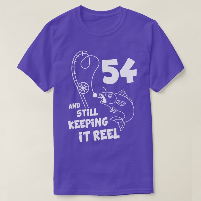 T-shirt Pêche Anniversaire 54ème Anniversaire Fisher Anniv (Design devant)