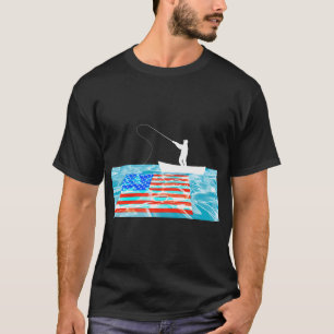 T-shirt Pêche: attrapez l'étoile de votre état dans le dra