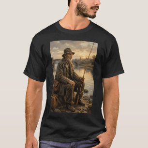 T-shirt Pêche au bar 4 juillet Pêche Drapeau américain B