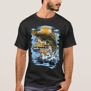 T-shirt Pêche au bar à grande bouche