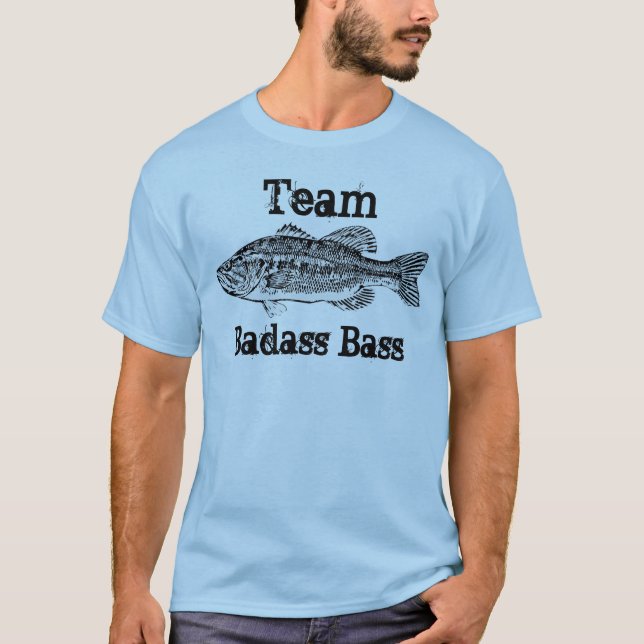 T-shirt Pêche au bar de Badass d'équipe (Devant)