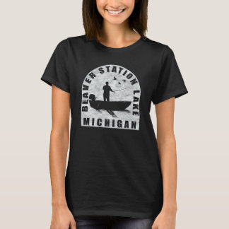 T-shirt Pêche au lac Beaver Station Michigan