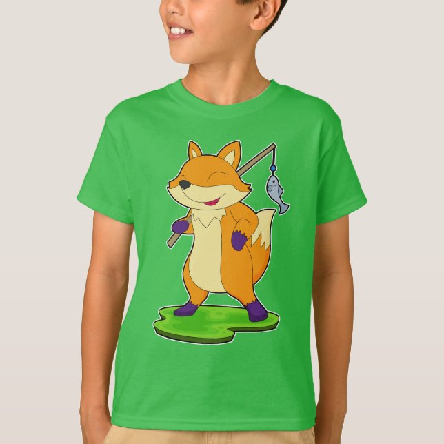T-shirt Pêche au poisson de la pêche de la renne (Devant)
