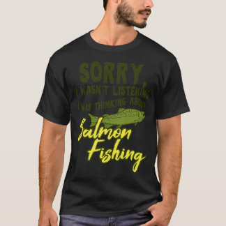 T-shirt Pêche au saumon Désolé Drôle Cadeau pour Papa Mari