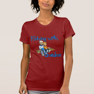 T-shirt Pêche avec la chemise de pêche de petit-fils
