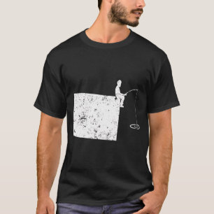T-shirt Pêche avec papa WY pêche à la truite pêche au bass