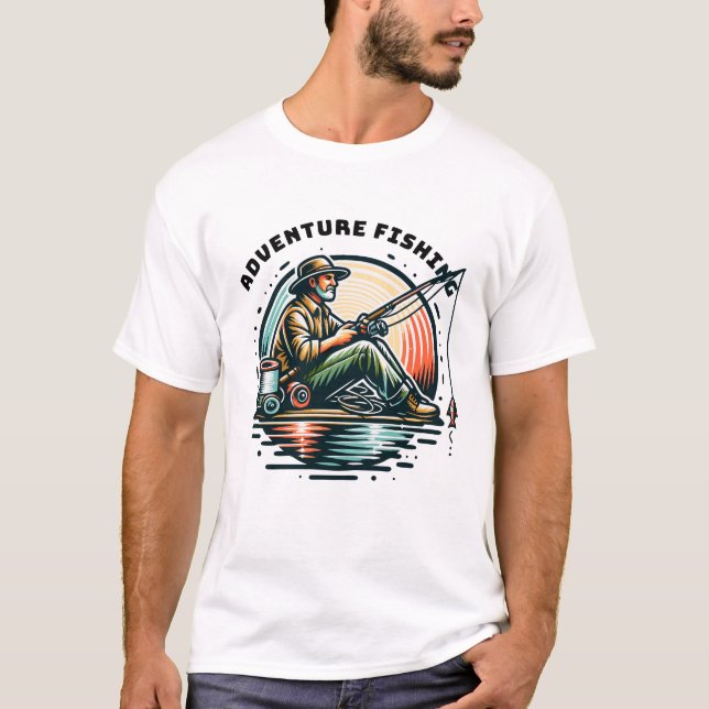 T-shirt pêche aventure (Devant)