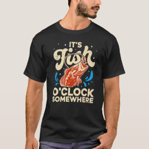T-shirt Pêche Bar Il Est Poisson Quelque Part