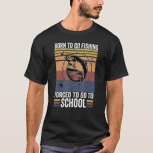 T-shirt Pêche Bass Poisson Pêcheur Enfants Nés Pour Aller