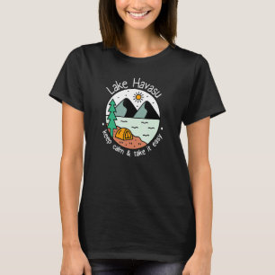 T-shirt Pêche Bateau Camping À Emporter Easy Lac Havasu