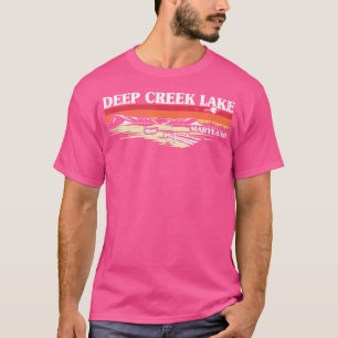 T-shirt Pêche Bateau Camping Lac Vacation Deep Creek L