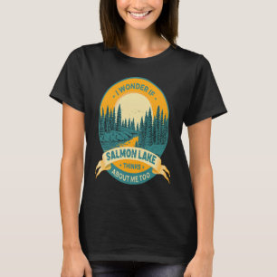 T-shirt Pêche Bateau Camping Lac Vacation Lac Saumon Lac