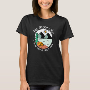 T-shirt Pêche Bateau Camping   Prenez Votre Temps Big Ston