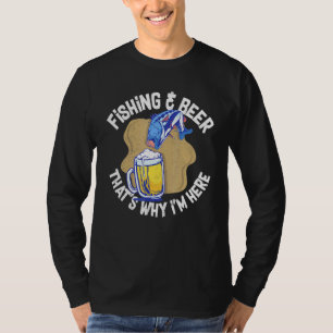 T-shirt Pêche Bière Alcool Pêcheur Plaisanterie Pun