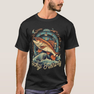 T-shirt Pêche chanceuse pêche