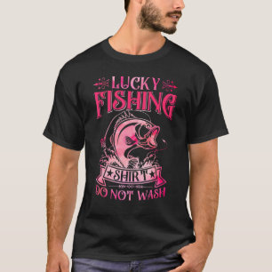 T-shirt Pêche Chanceuse Pêcheur Basse Poisson Fille Adoles