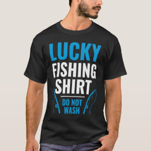 T-shirt Pêche chanceuse pour chasseur et pêcheur de poisso