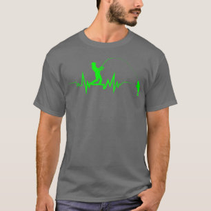T-shirt Pêche Cool Heartbeat Drôle Drôle Cadeau Pour Pêche