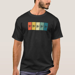 T-shirt Pêche Coucher de soleil Rétro Pêche