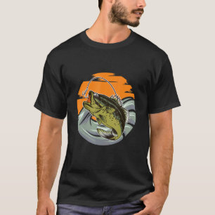 T-shirt Pêche Crochet de pêche  Canne à pêche Loisirs