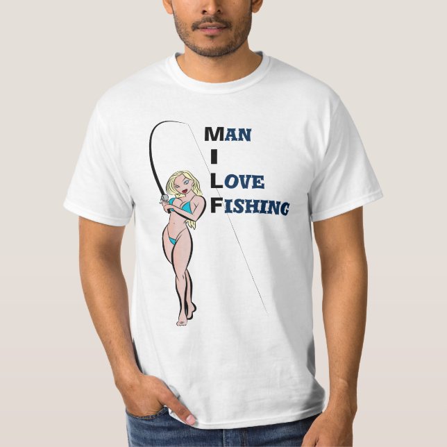T-shirt Pêche d'amour de l'homme I (Devant)