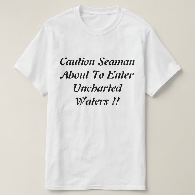 T-shirt Pêche Dans Les Eaux Non Cartes Logo Drôle, (Design devant)