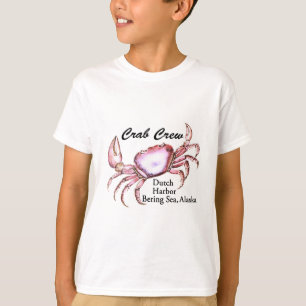T-shirt Pêche de crabe de l'Alaska de mer de Béring