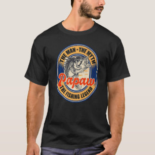 T-shirt Pêche de la fête des pères pour pêcheur de papa
