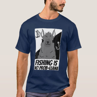 T-shirt Pêche de Llama Funny Pêcheur Llama Lover