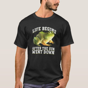 T-shirt Pêche de nuit à la fourche et capture de grenouill