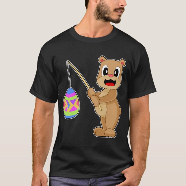 T-shirt Pêche de Pâques ours (Devant)