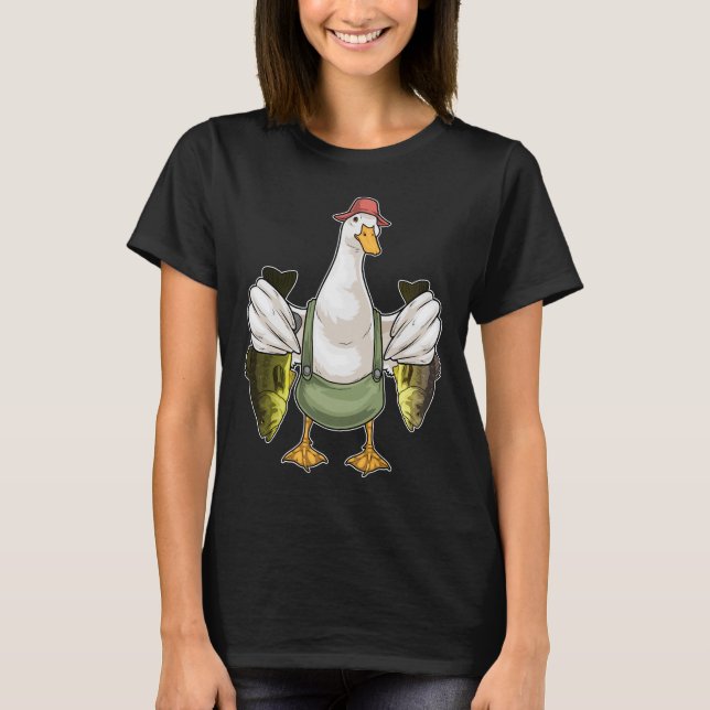 T-shirt Pêche de poisson de canard (Devant)