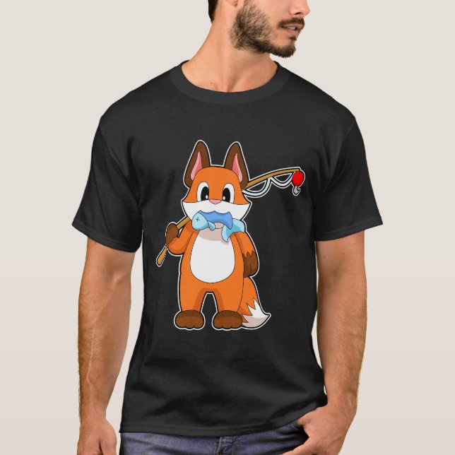 T-shirt Pêche de poisson de renard (Devant)