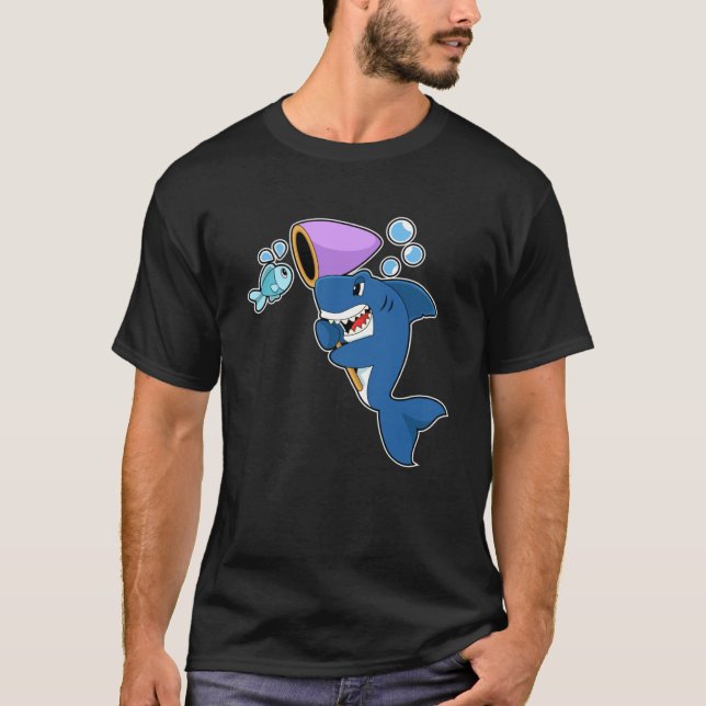 T-shirt Pêche de poissons de requins (Devant)