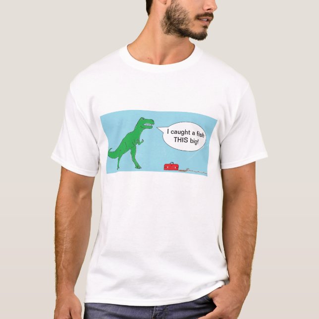 T-shirt Pêche de T-Rex (Devant)