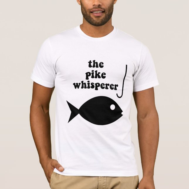 T-shirt pêche de whisperer de brochet (Devant)
