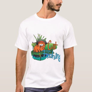 T-shirt Pêche drôle - pêche de chat