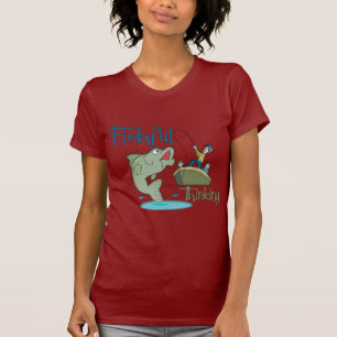 T-shirt Pêche drôle - pensée de Fishful